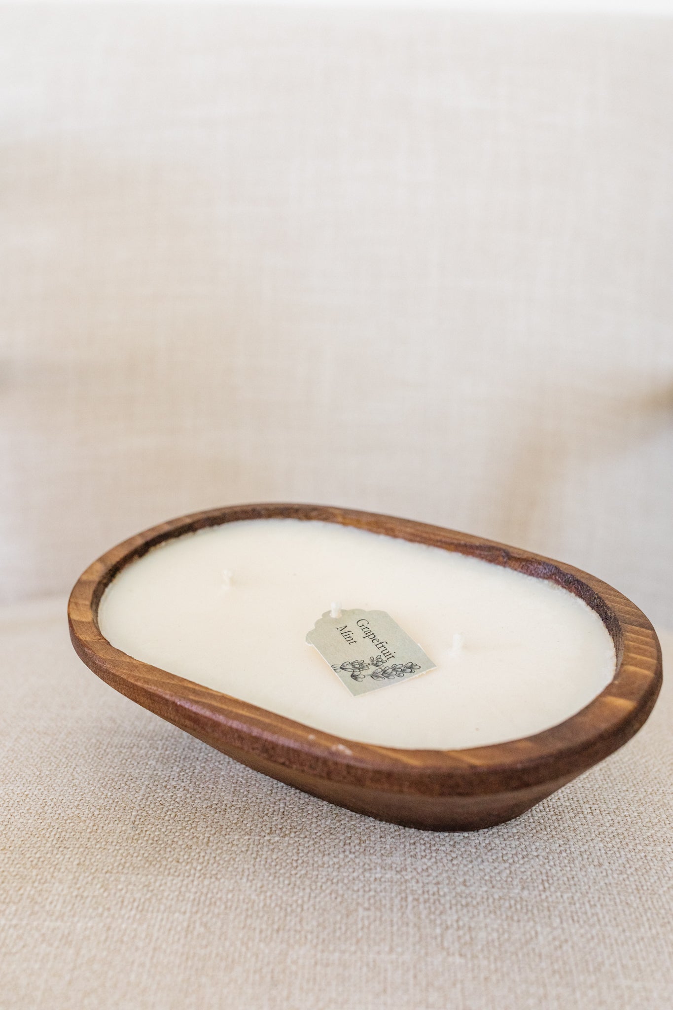 3-Wick Oval Dough Bowl Candle | Hot Mess Creations — All Natural, Hand Crafted Candles Made in Ventura, California